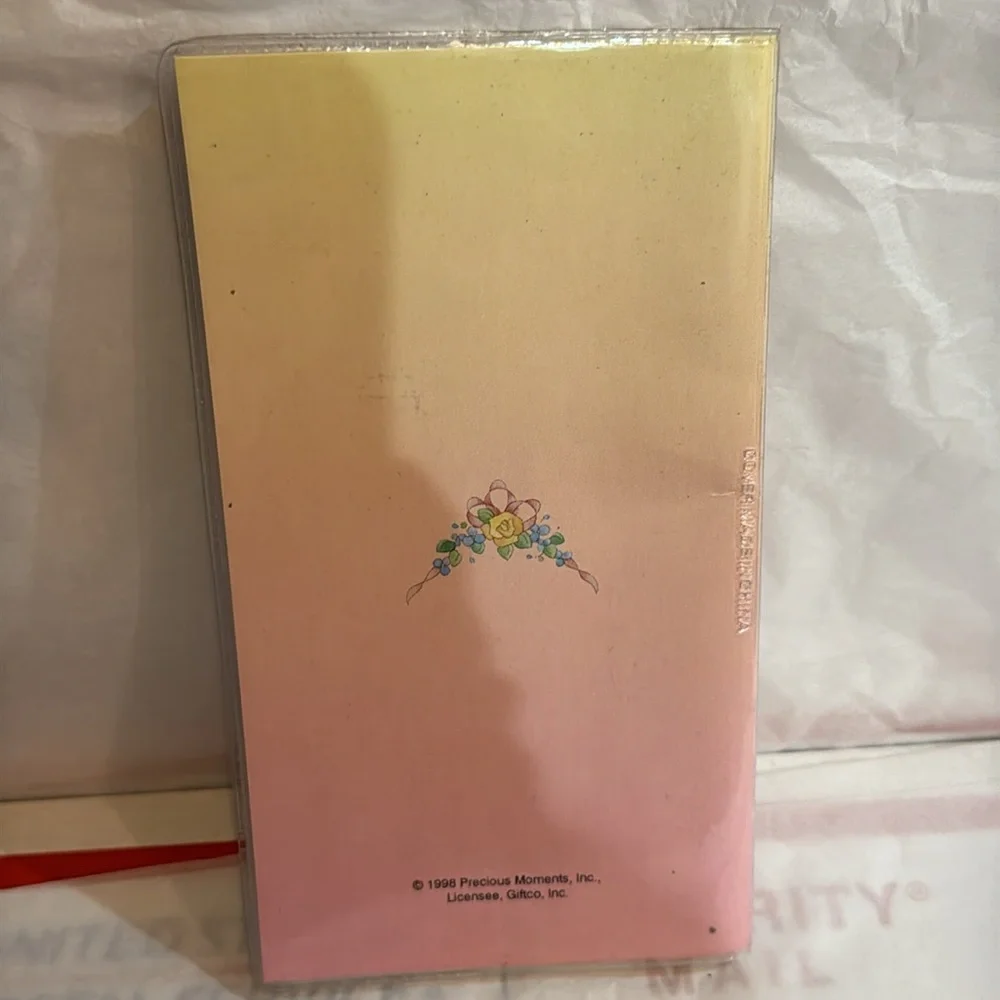 Precious Moments Vintage Pink and Cream Office Calendar